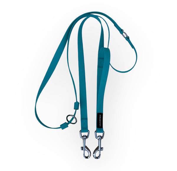 Aqua handsfree leash with silver metal 360 degree swivel hooks waterproof Canada