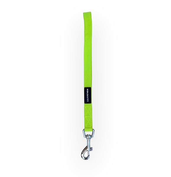 1ft Lime Green traffic leash with silver 360 degree swivel hook Canada