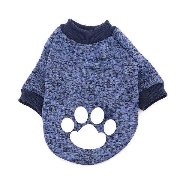 Cute adorable warm winter pet dog shirt hoodie fleece lined Canada leash harness hole in blue/Grey canada