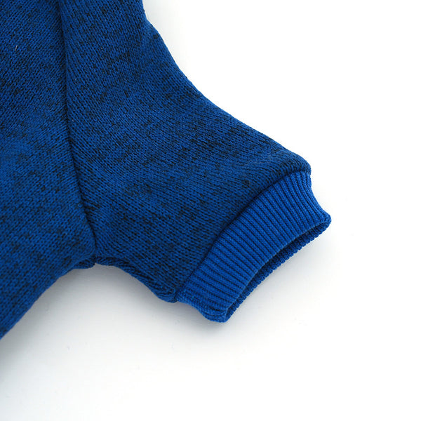 Cute adorable warm winter pet dog fleece lined shirt hoodie dog clothes Canada leash harness hole with ribbed sleeves