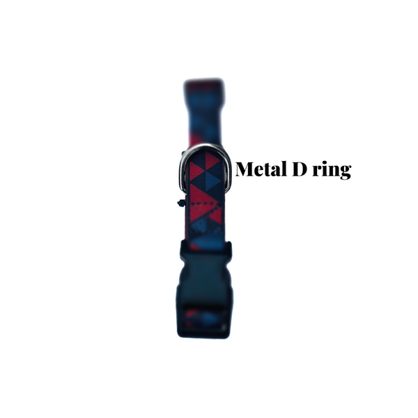 Metal D ring for leash attachment