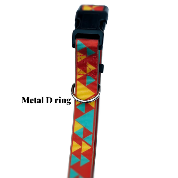 Metal D ring for leash attachment