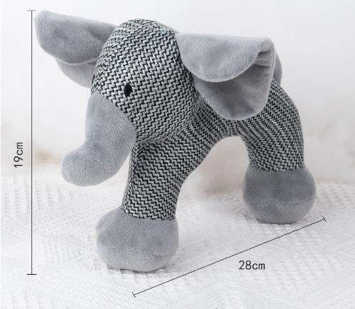hemp and cotton toy elephant