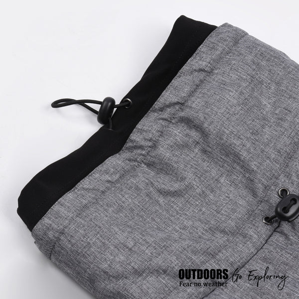 adjustable stretch fabric around the neck to keep the wind out for big large dog warm waterproof winter coats jackets with leash hole