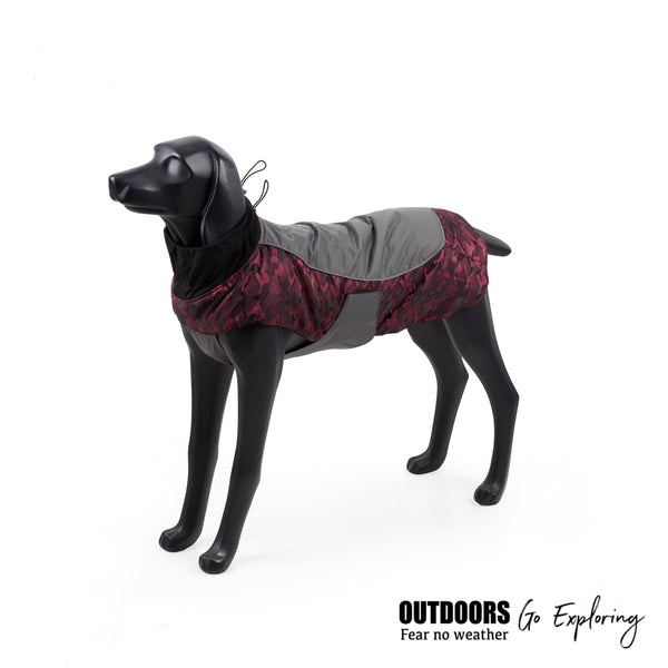 best big dog large warm winter waterproof coats jackets with harness leash hole Canada