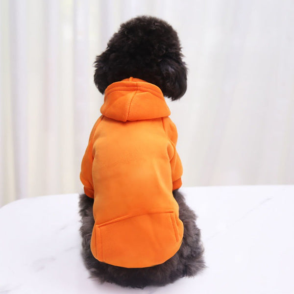 cute customize pet dog shirt hoodie warm leash harness hole Canada