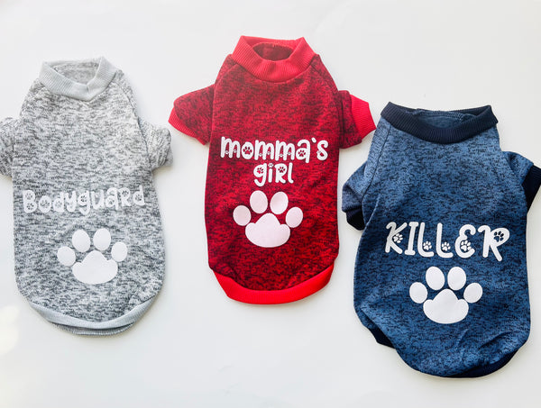 Personalized 2025 dog hoodies